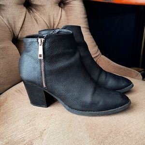 Black Heeled Booties size 9